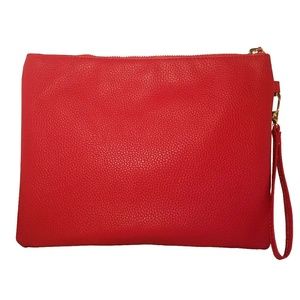 Under One Sky Bags - Under One Sky Laser Cut Flower Red Wristlet Bag Under One Sky Bags - Under One Sky Laser Cut Flower Red Wristlet Bag